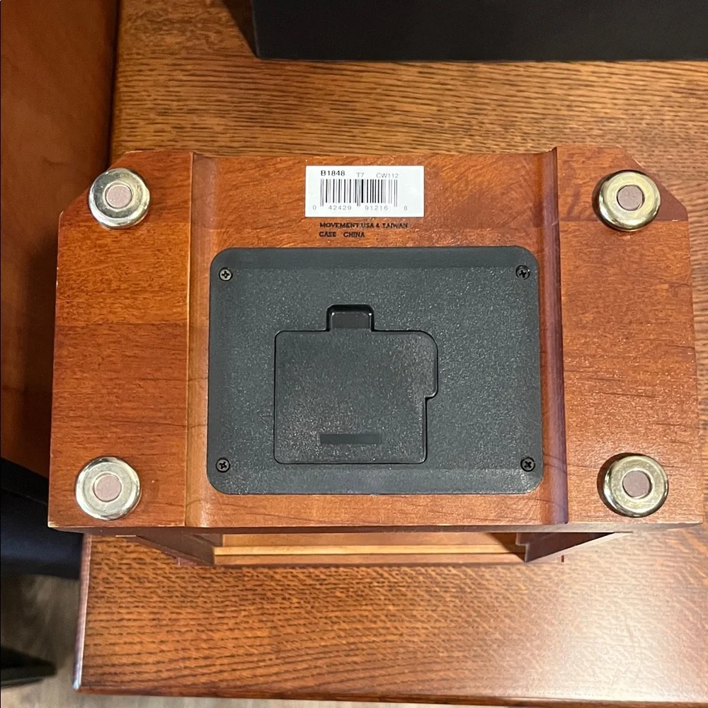 Bulova Walnut Finish Mantel Clock